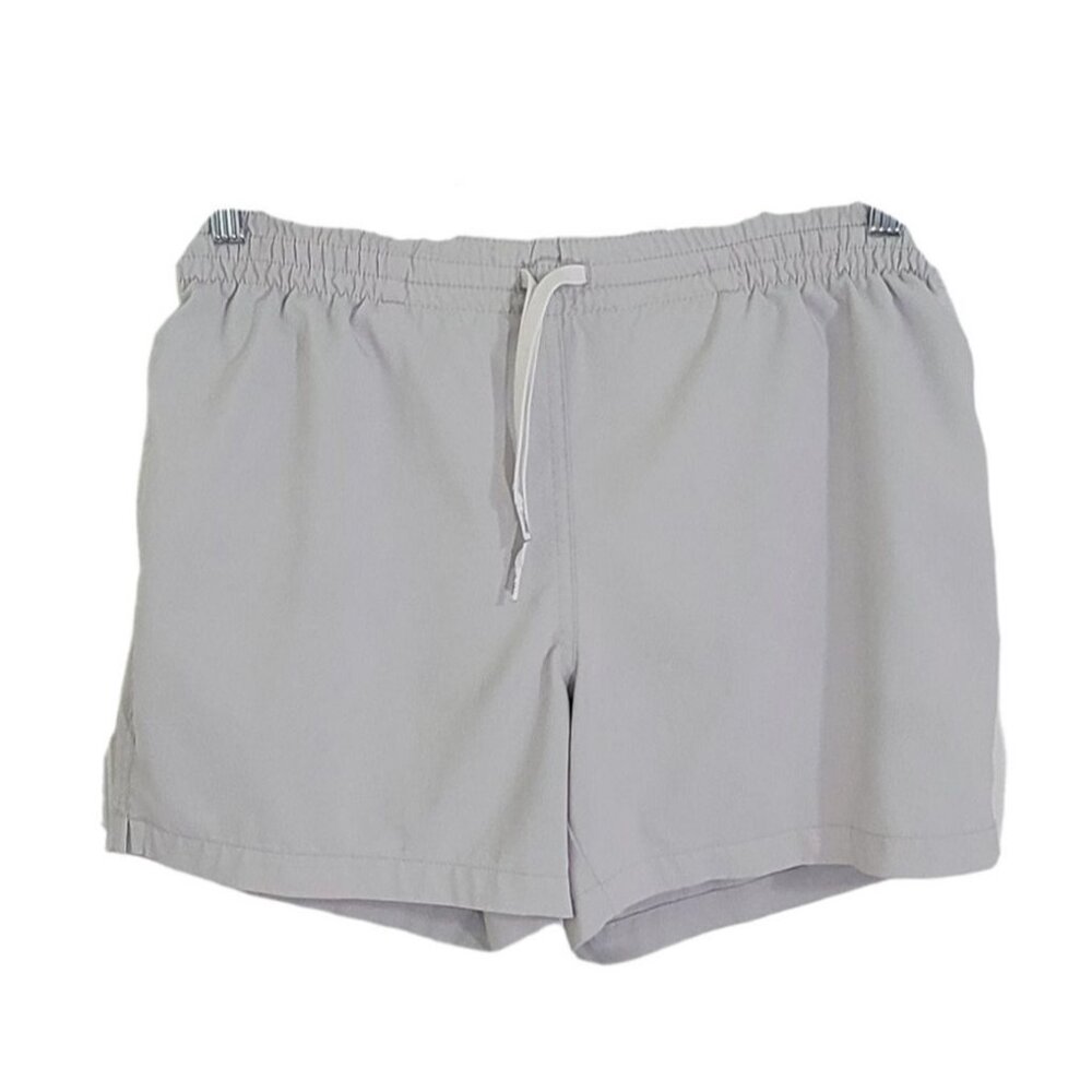 Chubbies Womens Gray Drawstring Waist Shorts Flat‎ Front Slash Pockets Size S